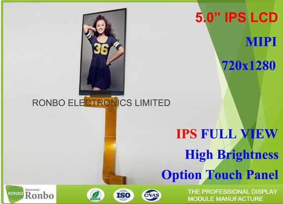 5 Inch HD IPS LCD Display MIPI Interface 400cd / M² Brightness For Smart Watch