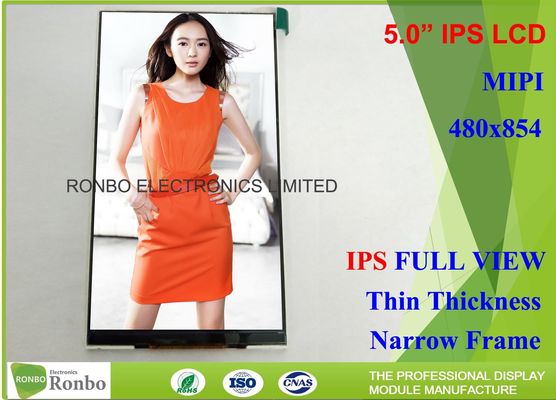 TFT Color Cell Phone LCD Display High Brightness 5” 480 x 854 With MIPI Interface