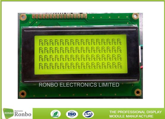 Monochrome LCM 16 * 4 Character LCD Module STN Yellow / Green Positive