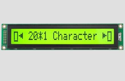 20*1 Monochrome Character Dot Matrix LCD Display Module Yellow Green Backlight LCX201A