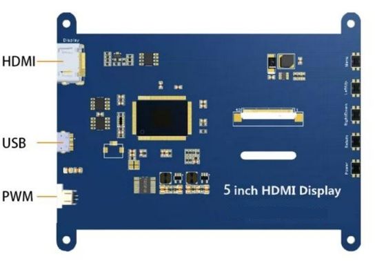 Hdmi Interface 5 Inch Tft Lcd Display Capacitive Resistive Touch Raspberry Pi Os Ubuntu Windows