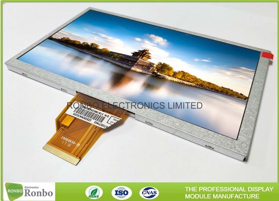 RGB Interface High Brightness LCD Screen 7.0 Inch 800 * 480 Resolution 0.5mm Pin Pitch Replace At070tn92