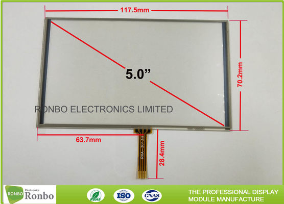 Anti - Glare Lcd Touch Panel , 5 Inch Industrial Touch Panel 1.2mm Total Thickness