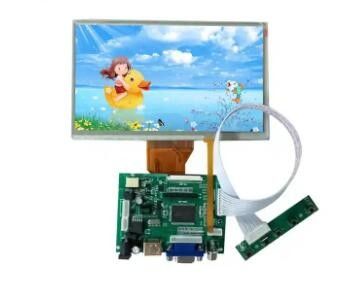 800x480 액정 화면 LCD RGB는 7in 250 NIT 제어기 보드를 역광으로 비춥니다