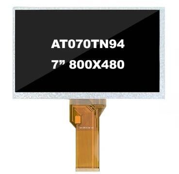 Vibration Resistance TFT LCD Display Modules 800x480 At070tn94 Flexible LCD Display