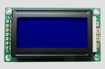 8*2 Character LCD Display Module Monochrome LCD Module Parallel Negative White 5v