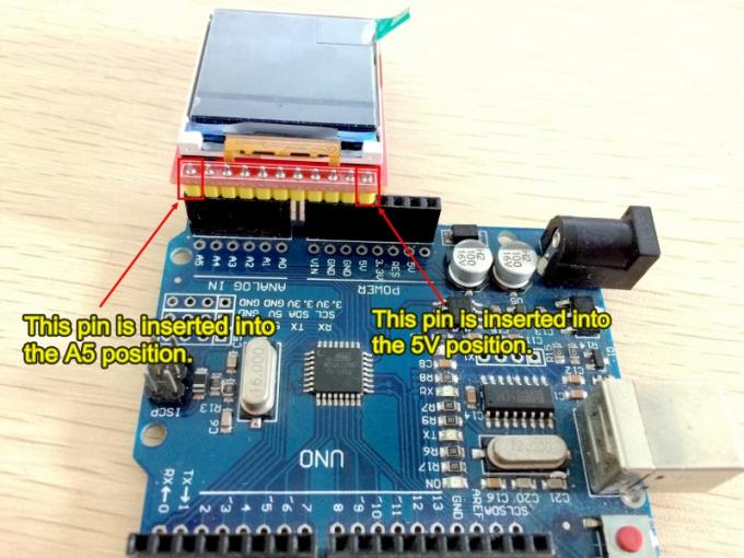 Arduino SPI LCD Driver Board , 1.44'' Square LCM Display Module 128X128 ...
